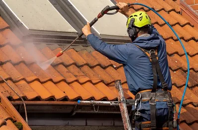 Démoussage et hydrofuge de toiture à Saccourvielle